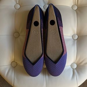 NIB Rothy’s Metallic Purple Flats